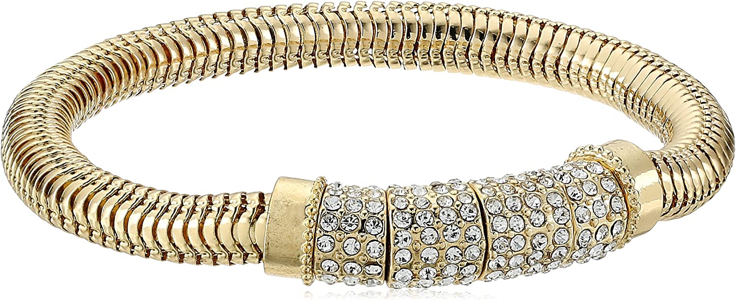 230816035725521_1 Nine West Women's Boxed Bracelet Pave Heart Stretch - Image 1
